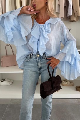 γυναικείο πουκάμισο VOLELANDA SKY