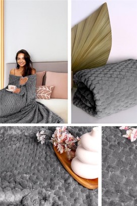 κουβέρτα BELMONGA GREY 160x200 cm