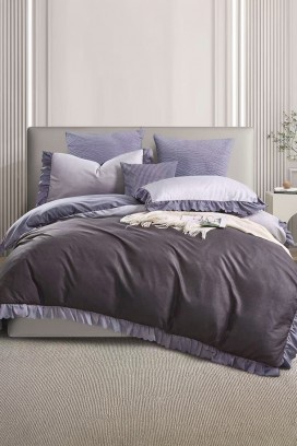 σετ κρεβατοκάμαρας SIOGERY LILA 200x220 cm βαμβάκι - 3 τεμ.