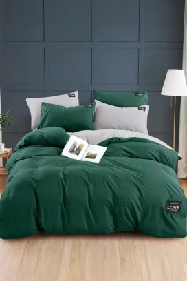 σετ κρεβατοκάμαρας TRENILMY GREEN 200x220 cm βαμβάκι - 3 τεμ.