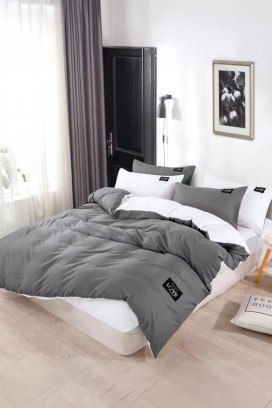 σετ κρεβατοκάμαρας TRENILMY GRAFIT 200x220 cm βαμβάκι - 3 τεμ.