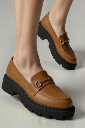 γυναικεία μοκασίνια KSIOVERLA BROWN