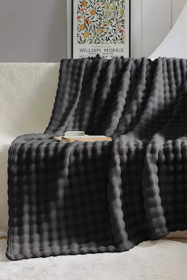 κουβέρτα DIMFELDA BLACK 160x200 cm