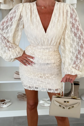 φόρεμα ALERZONA ECRU