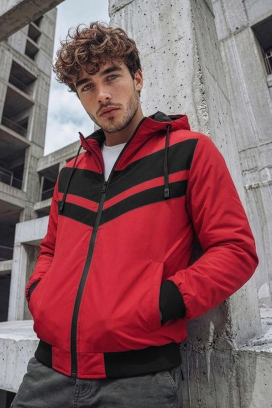 ανδρικό μπουφάν ELISIO RED