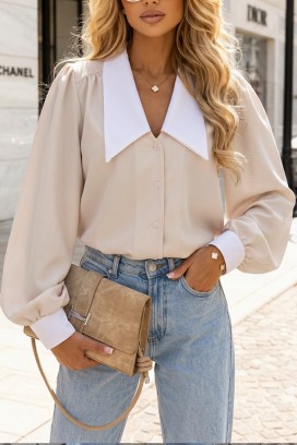 γυναικείο πουκάμισο KESINA ECRU