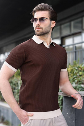 ανδρικό μπλουζάκι RONELMO BROWN
