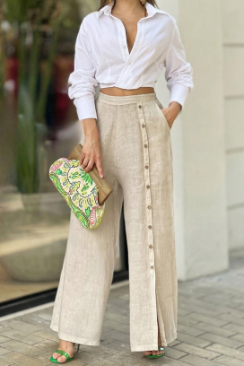 παντελόνι AZERIA BEIGE