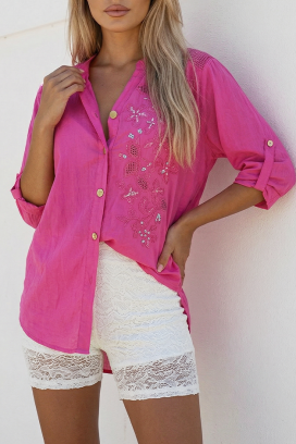 γυναικείο πουκάμισο ZAFELIA PINK