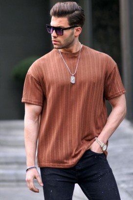 ανδρικό μπλουζάκι BRELINDOO BROWN