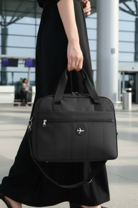 τσάντα για χειραποσκευές WINDINZA BLACK - κατάλληλη για Ryanair/Wizz Air