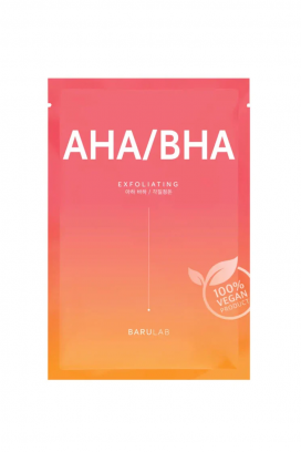 exfoliating face mask BARULAB The Clean Vegan Mask AHA/BHA 23 g